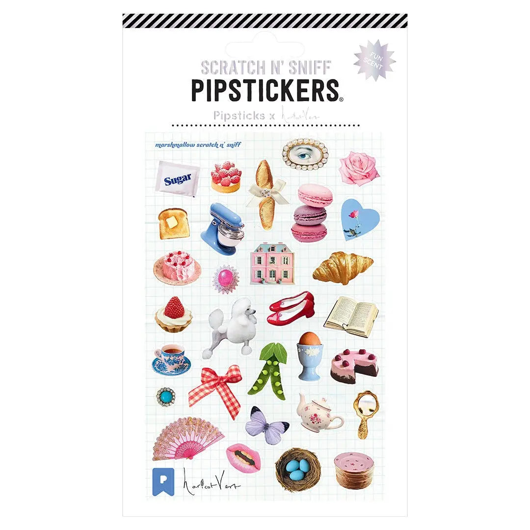 Pipsticks x Haricot Vert Nostalgic Charm Scratch and Sniff Sticker Sheet
