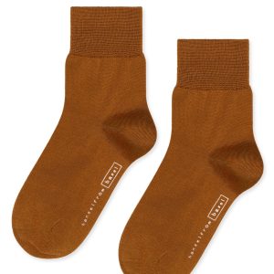 Trouser Crew Socks in Dk Ochre