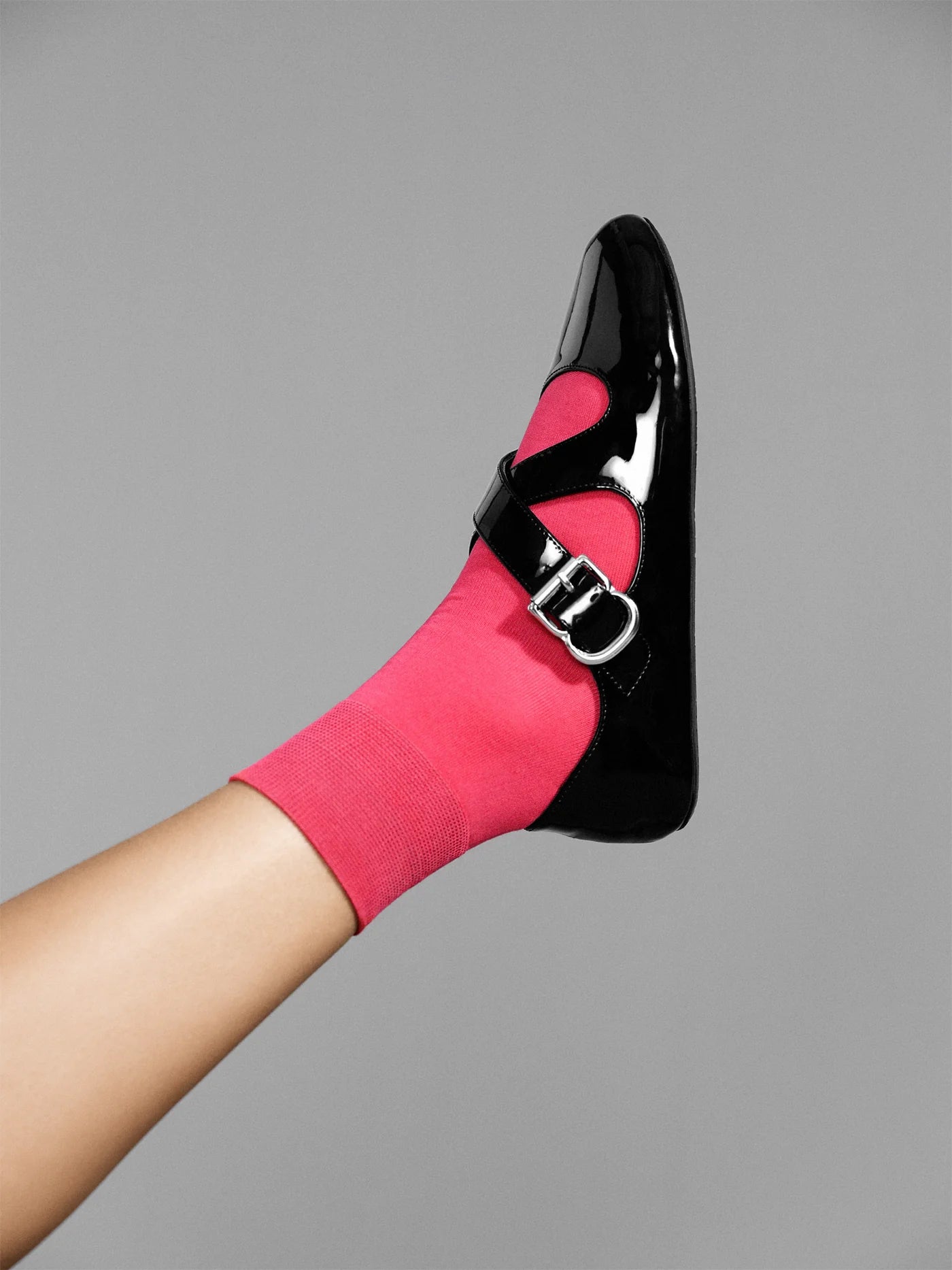 Trouser Crew Socks in Dragonfruit - Image 3