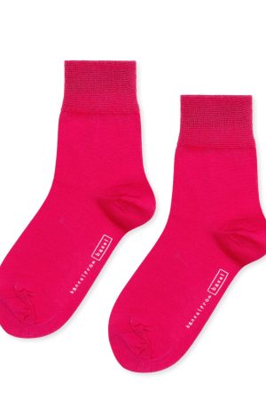 Trouser Crew Socks in Dragonfruit