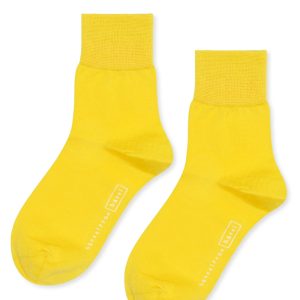 Trouser Crew Socks in Lemon
