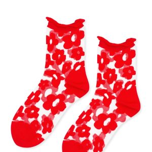 Pop Sheer Adult Short Crew Socks