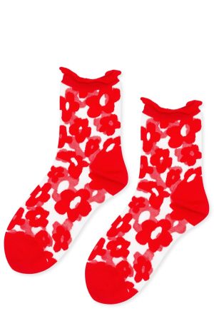 Pop Sheer Adult Short Crew Socks