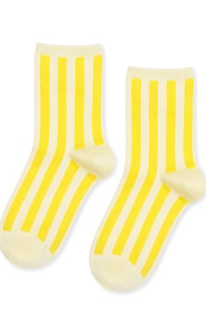 Manchester Adult Crew Socks - Lemon