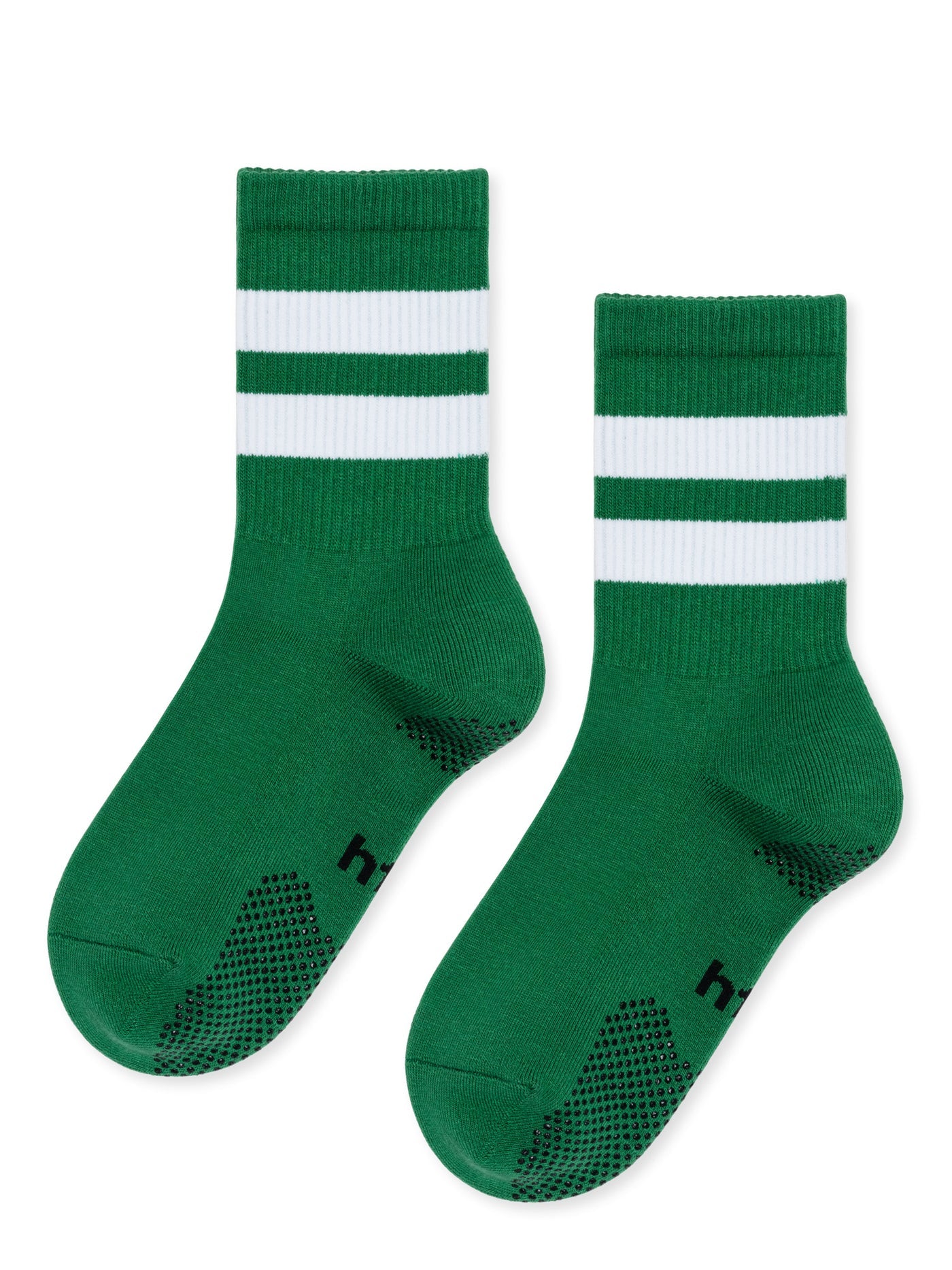 Green Varsity Grip Adult Crew Socks - Image 3