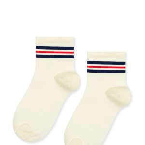 Billie Sporty Short Adult Crew Sock - White