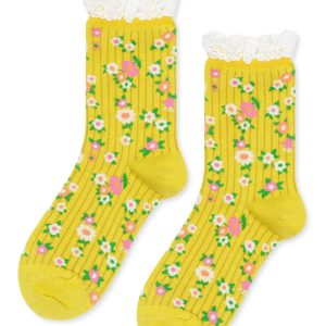 Mellow Yellow Adult Crew Socks