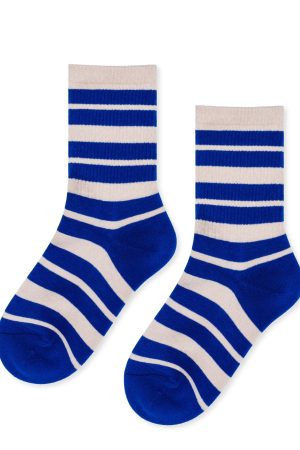 Chunky Stripe Sporty Adult Crew Socks