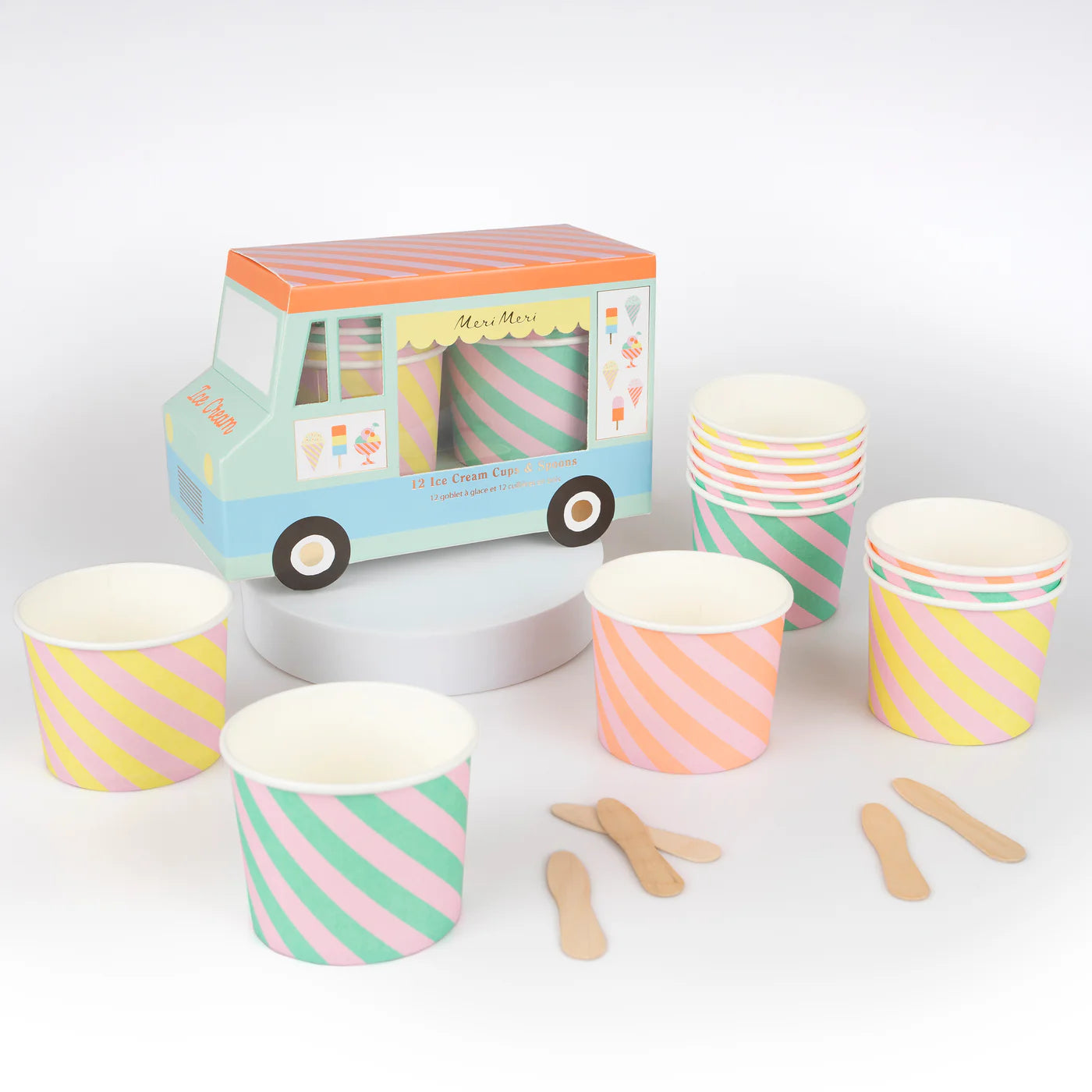 Ice Cream Cups & Spoons - Image 2