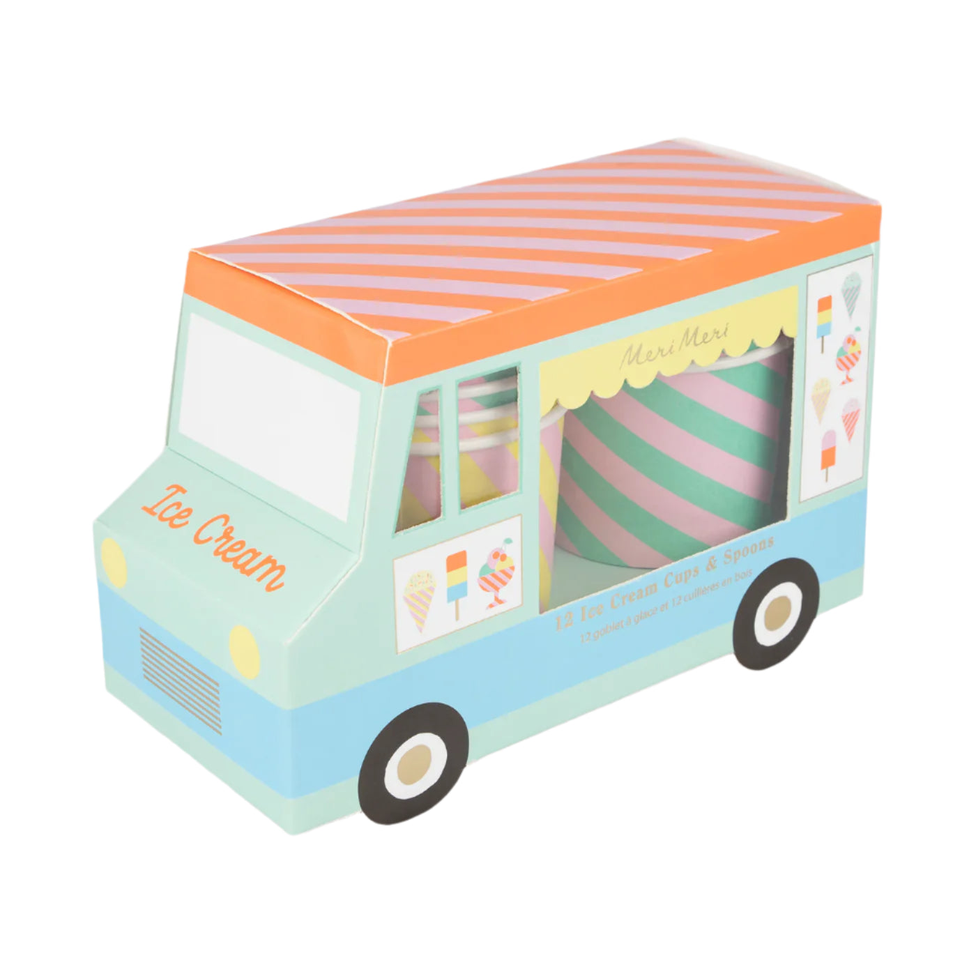 Ice Cream Cups & Spoons