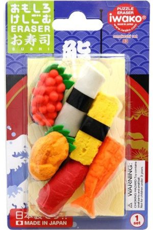 Sushi Eraser Set