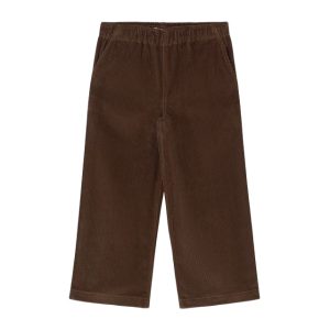 SALE Tiny Solid Woven Pants - Dark Brown