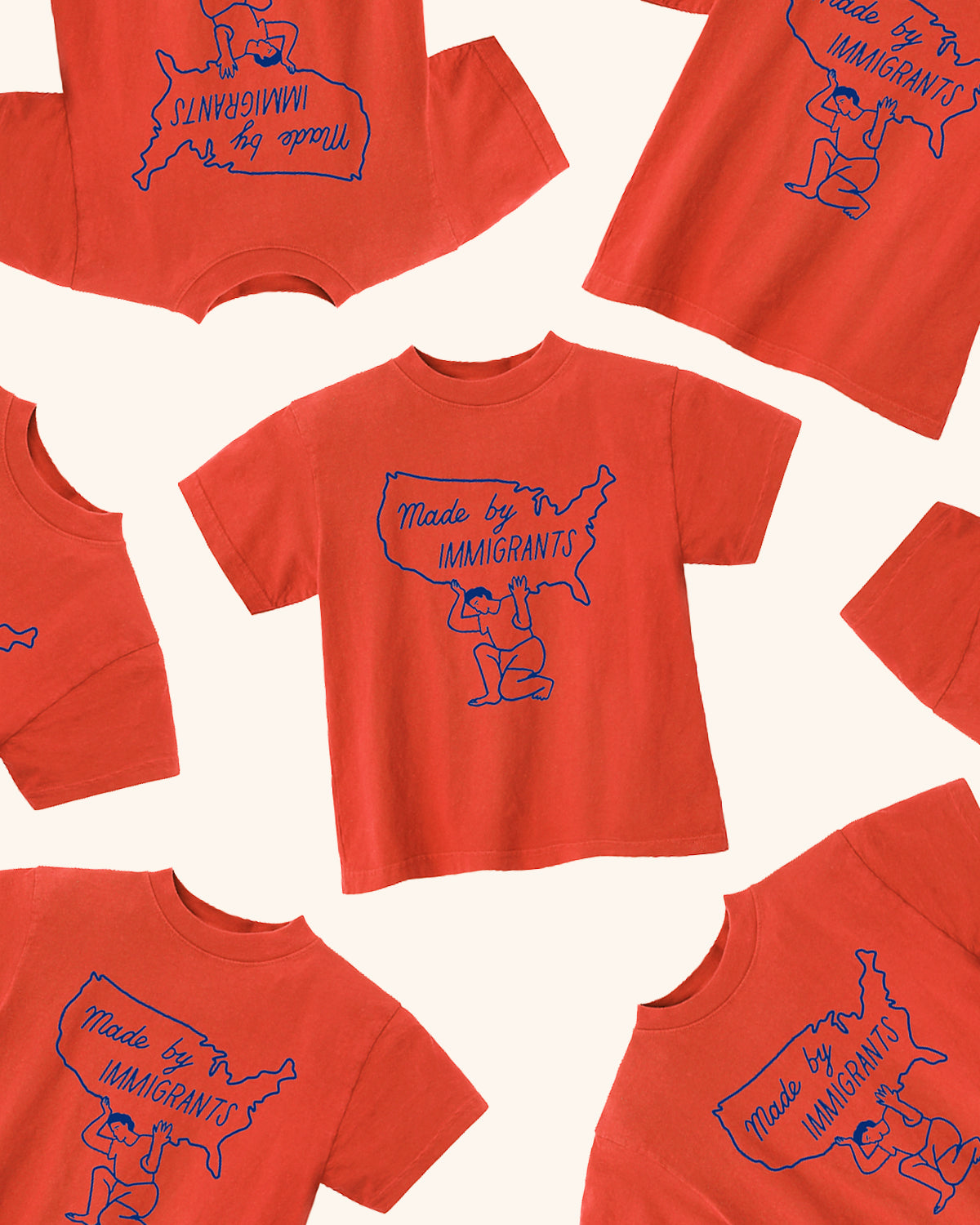 The Kira Shop X Mochi Kids Made By Immigrants Baby + Kids + Adults Tee - Image 2