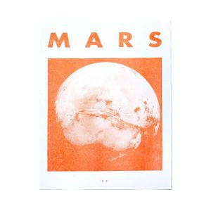 Mars - Planet Risograph Print