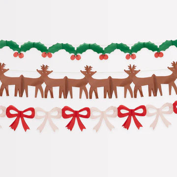 SALE Tissue Paper Christmas Garland Set - Image 3