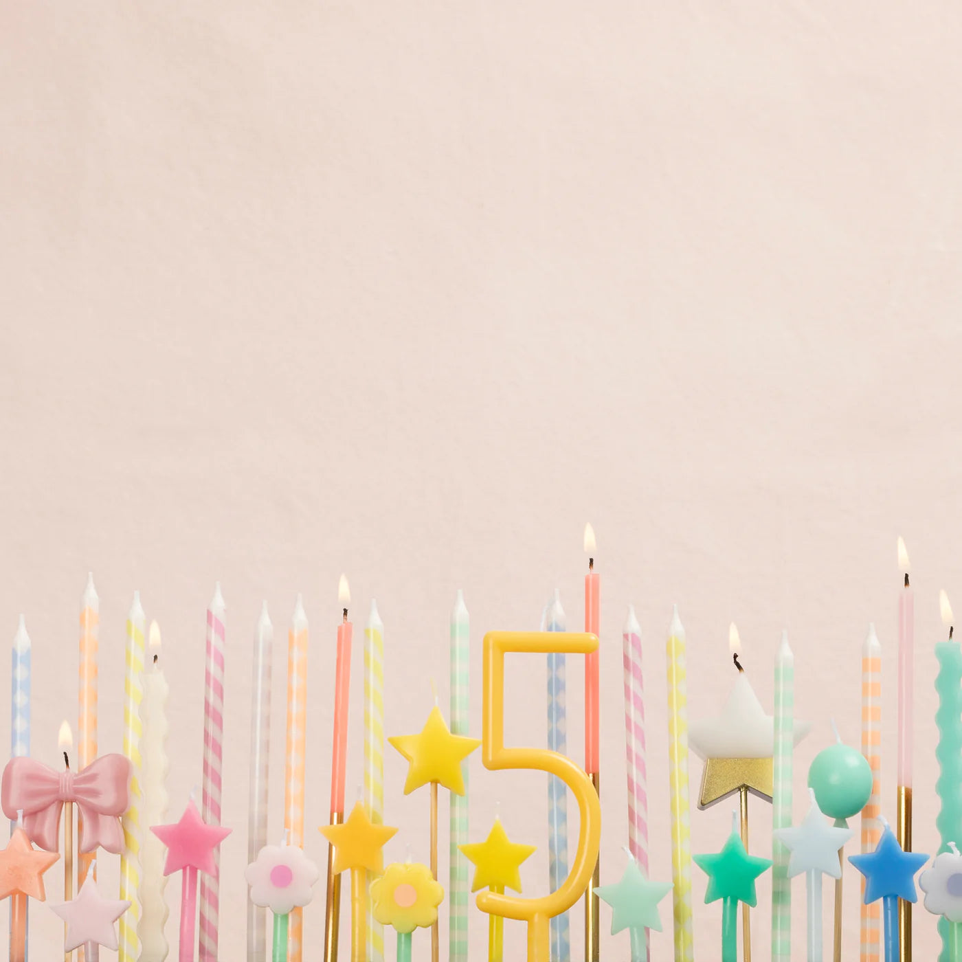 Rainbow Daisy Candles - Image 2