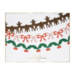 SALE Tissue Paper Christmas Garland Set