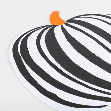 SALE Striped Pumpkin Paper Placemats - Image 3