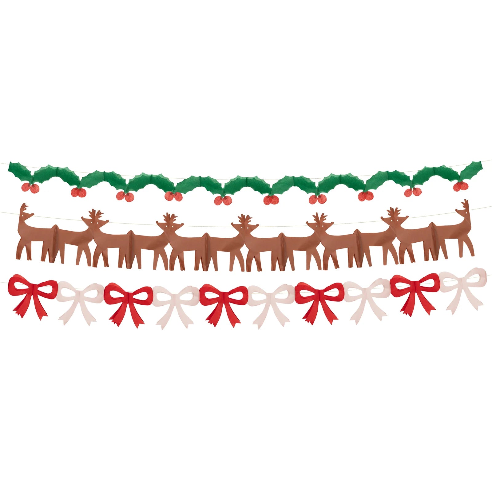 SALE Tissue Paper Christmas Garland Set - Image 2