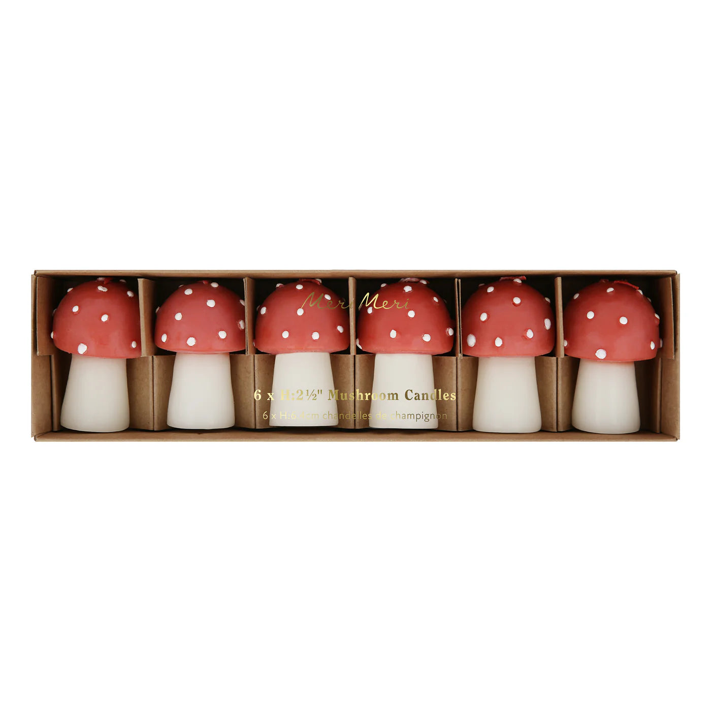 Mini Mushroom Candles
