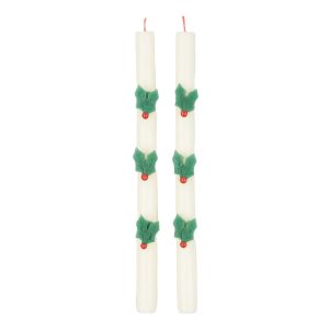 SALE Holly Table Candles