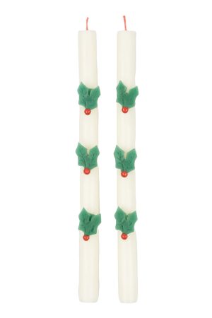 SALE Holly Table Candles