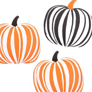SALE Striped Pumpkin Paper Placemats