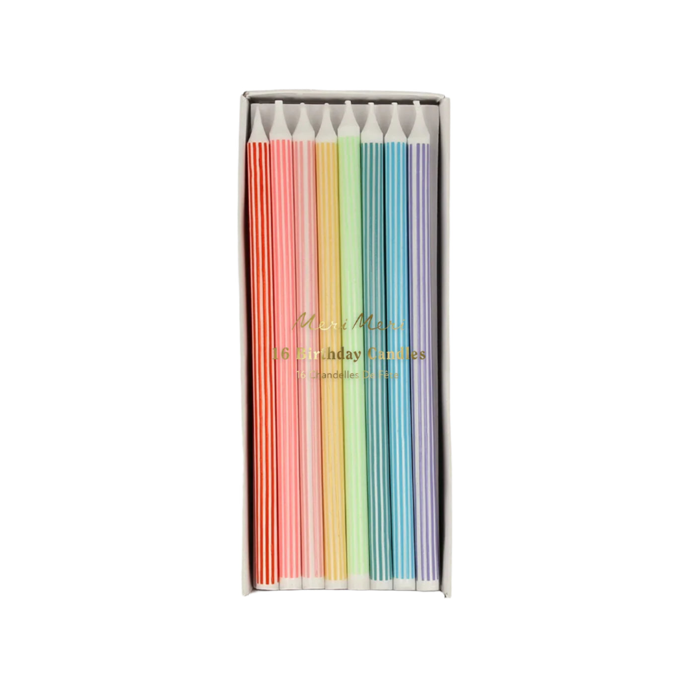 Mixed Striped Candles