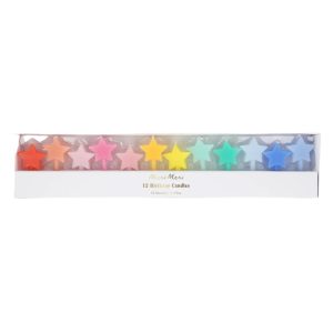 Rainbow Star Candles