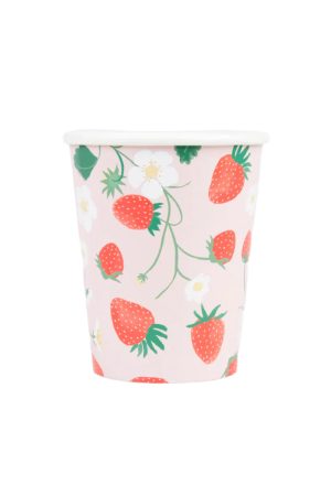 SALE Strawberry Pattern Cups