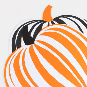 SALE Striped Pumpkin Paper Placemats - Image 2
