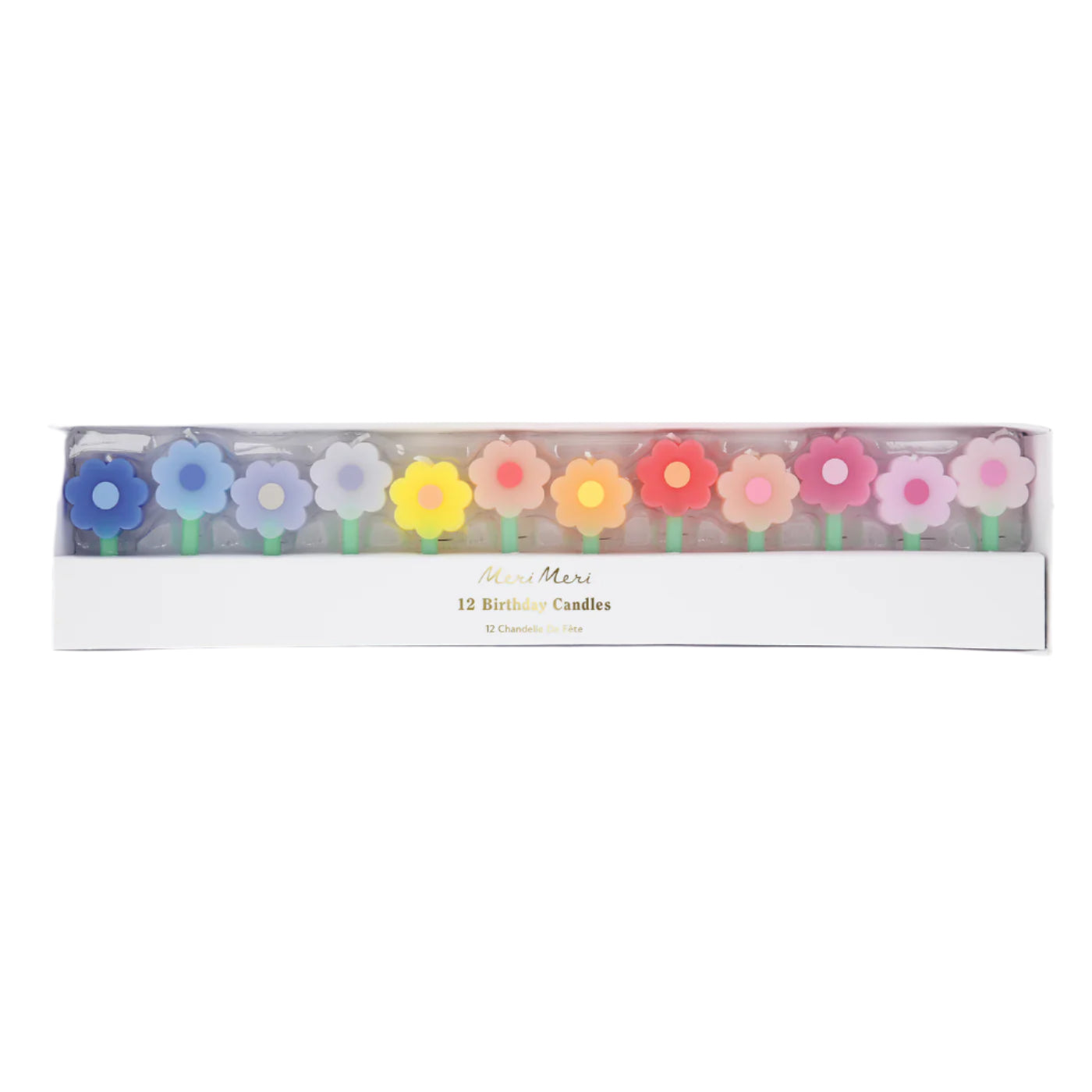 Rainbow Daisy Candles