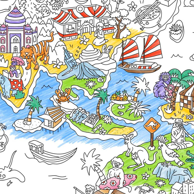 Atlas Giant Coloring Poster - Image 3