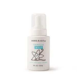 Vanilla Whip: Tear-Free Foaming Bubble Bath. Body Wash & Shampoo