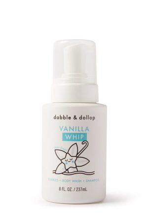 Vanilla Whip: Tear-Free Foaming Bubble Bath. Body Wash & Shampoo