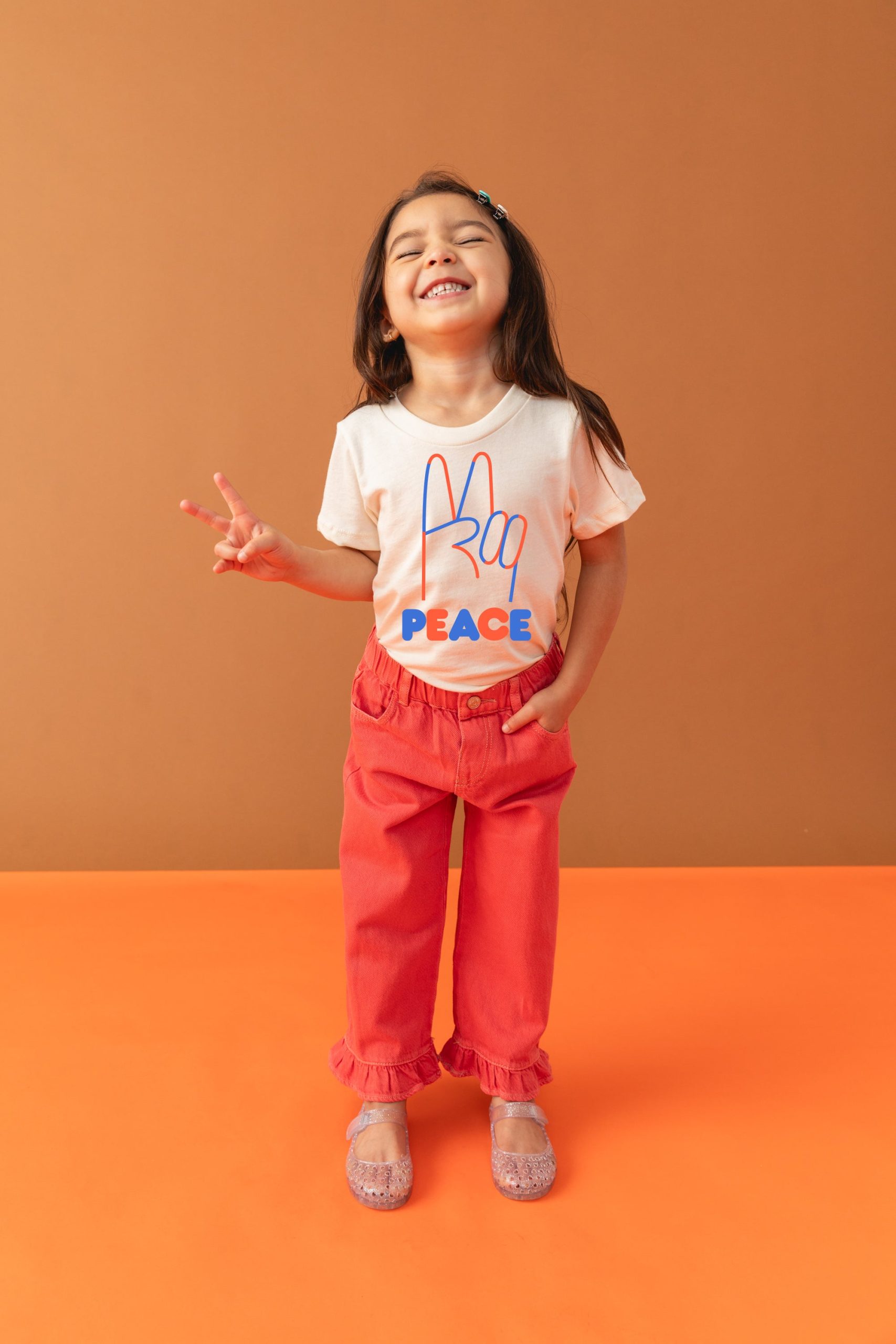 Peace Baby + Kids + Adult Graphic Tee - Image 4