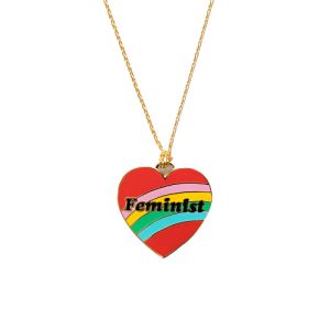 Feminist Heart Pendant