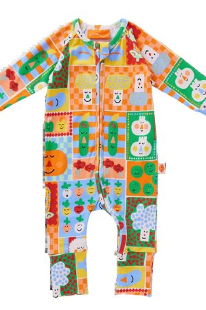 Pocket Patch Long Sleeve Romper