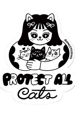 Protect All Cats Sticker