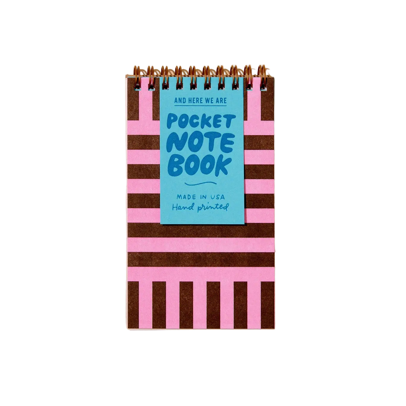 Riviera Letterpress Spiral Pocket Size Notebook