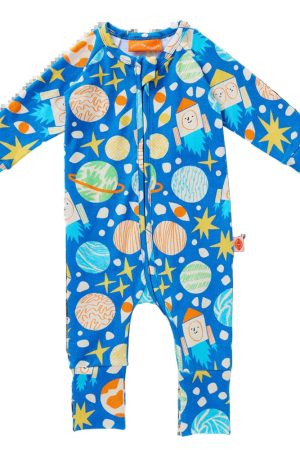 See You In Space Long Sleeve Romper