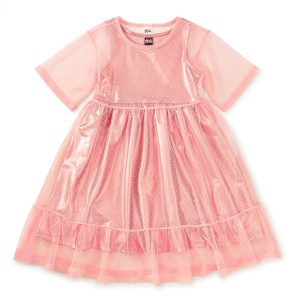 SALE Layered Tulle & Foil Dress