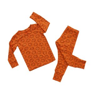 Tomato Red Long Sleeve Happy Pajamas