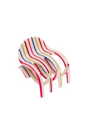 Ursa Claw in Vanilla Stripe
