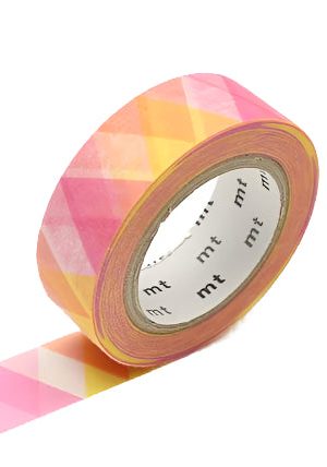 Pink Triangle and Diamond Washi Tape