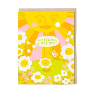Welcome Little One Sun Card
