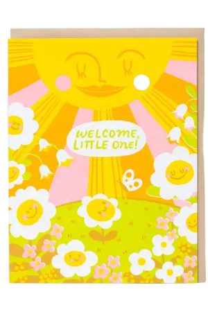 Welcome Little One Sun Card