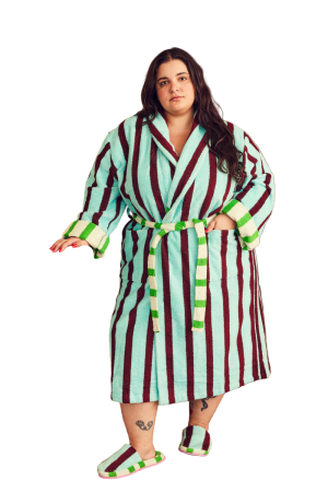 Willow Stripe Bathrobe