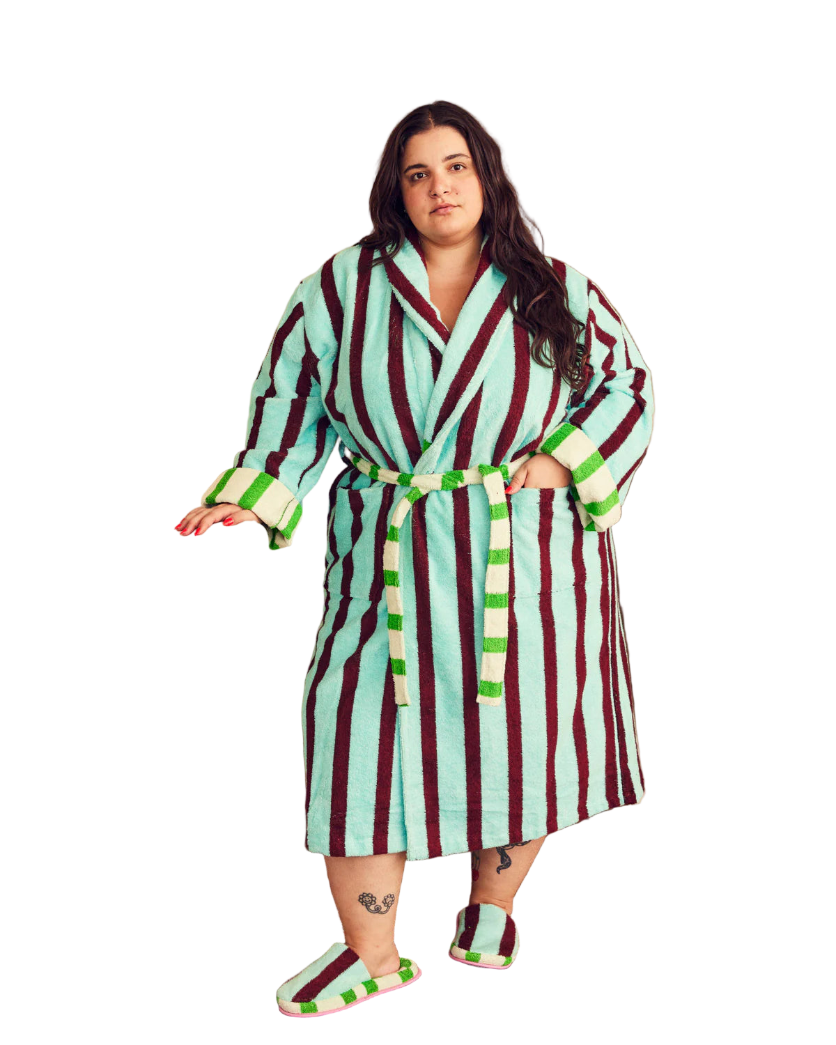 Willow Stripe Bathrobe